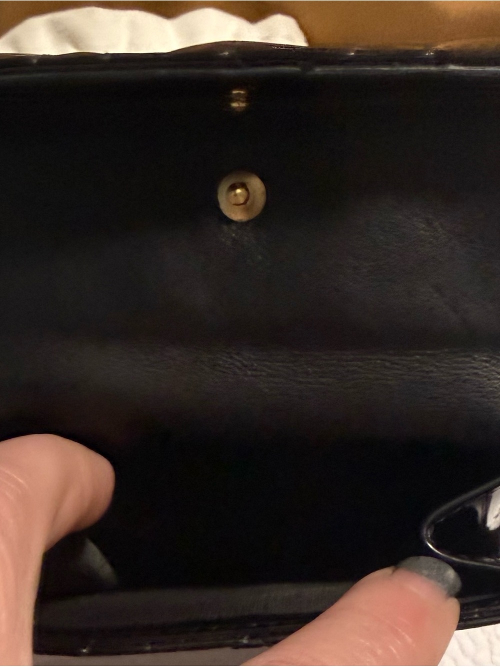Dior Black Patent Quilted Trifold Wallet Gold tone Dior Charms! In Dustbag & COA - Picture 5 of 16
